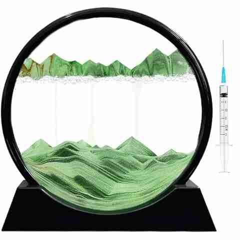 CPENSUS Moving Sand Art Picture Glass Liquid Painting 3D
